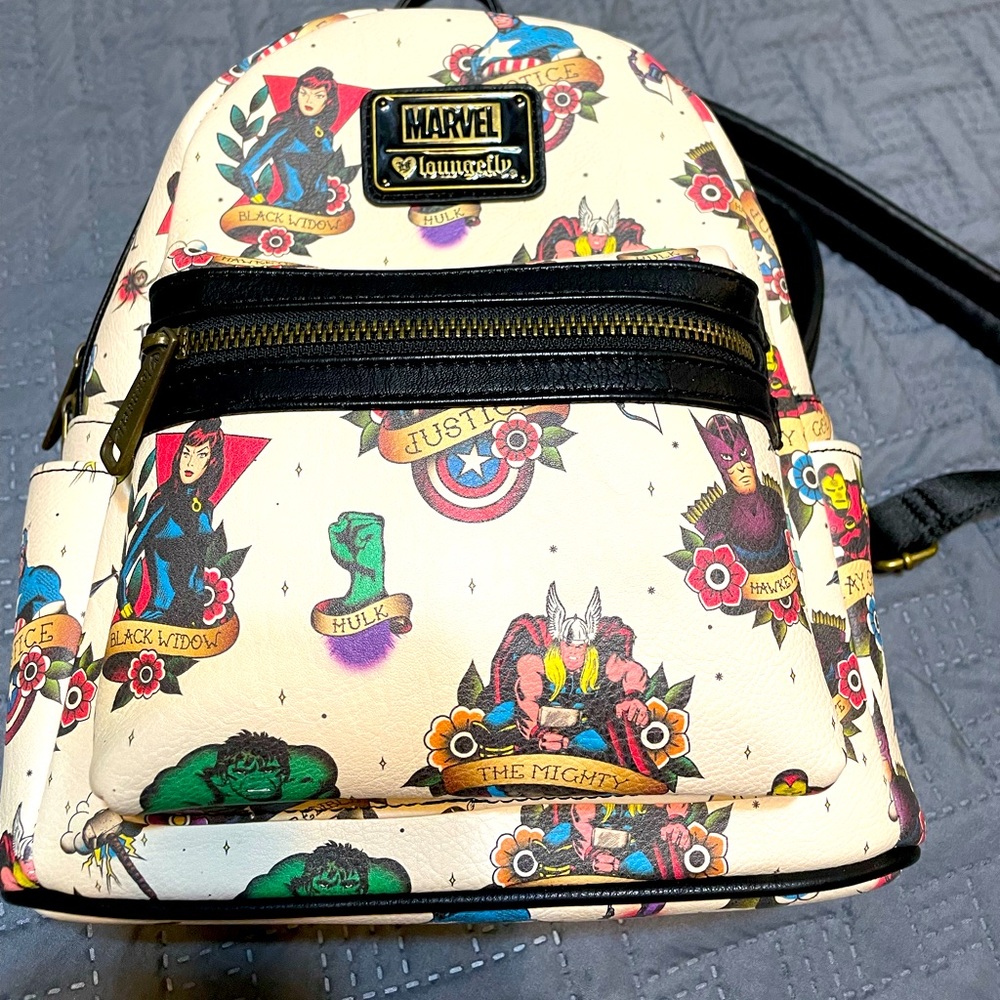 Loungefly Marvel Tattoo Flash Backpack